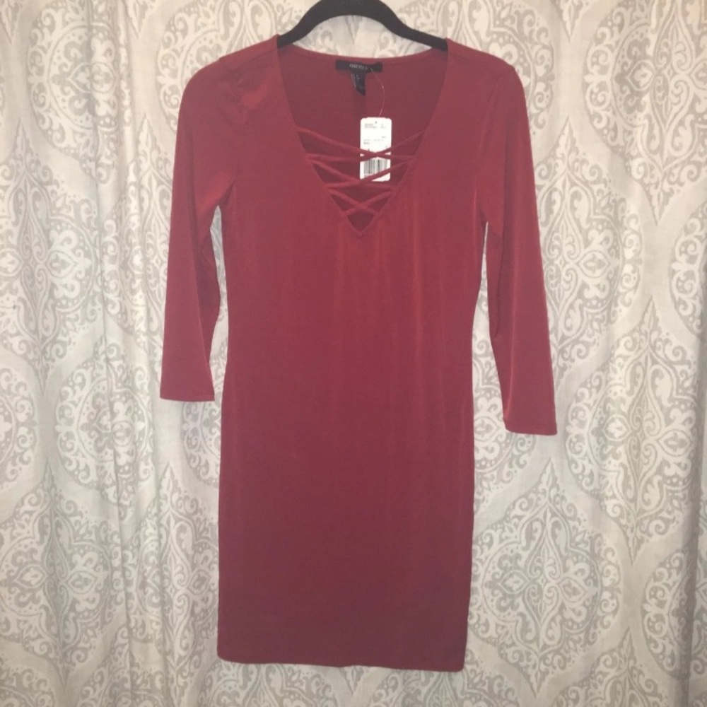 Forever 21 Criss Cross Front Dress